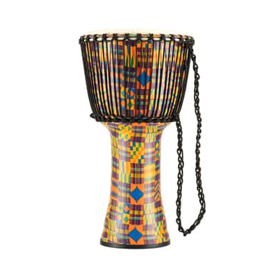 MEINL PADJ2-L-G Rope Tuned Travel Series 12 Inch Djembe, Kenyan Quilt image 3