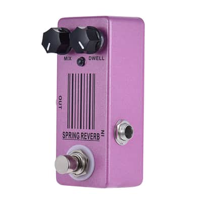 Mosky Spring Reverb Mini Single Guitar Effect Pedal Spring Reverb Sound Pink image 4