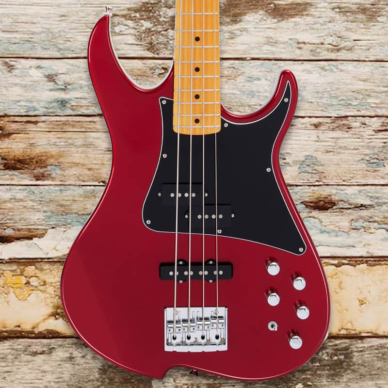 Vola Guitars ZVA 4 string bass - Candy Apple Red CLEARANCE SALE image 1