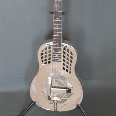 1937 National ''Exploding Palm Tree'' Tricone Square Neck Resonator Guitar image 2