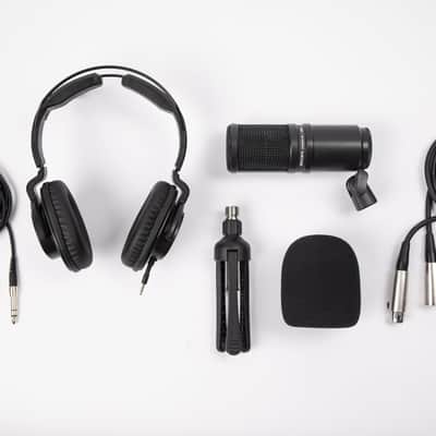 Zoom ZDM-1 Podcast Mic Pack, Podcast Dynamic Microphone, ZHP-1 Headphones, TPS-4 Tripod, Windscreen, 2-Meter XLR Cable, for Recording & Streaming Podcasts image 2