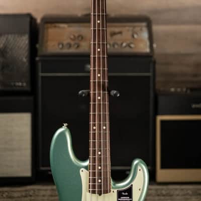 Fender American Professional II Precision Bass - Mystic Surf Green with Hardshell Case image 4