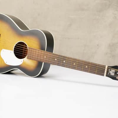 60s Fender F-70-B Uni-Bar Parlor Acoustic Slide Guitar F-1000 w/Soft Case #55890 image 20