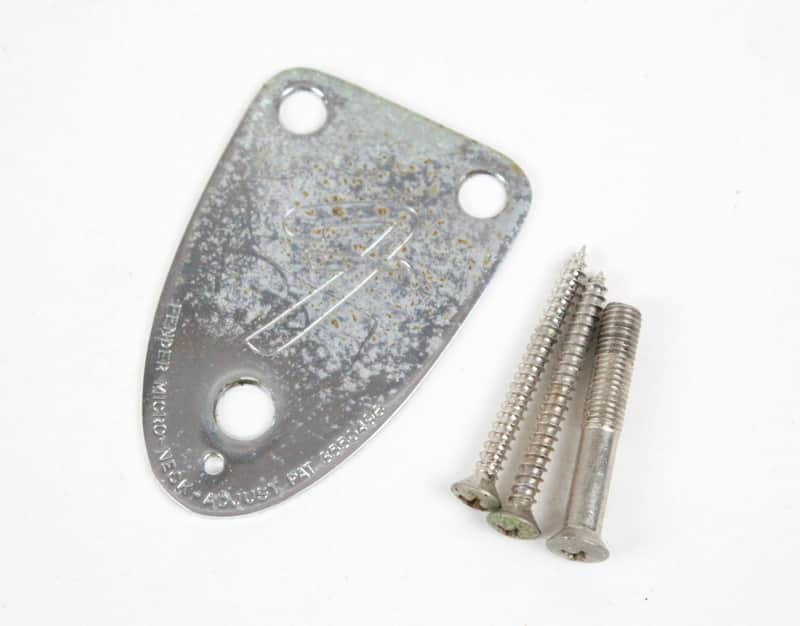 1970s Vintage Fender Stratocaster/Telecaster 3-Bolt Neck Plate ~Aged Patina~ Killer RELIC USA Strat/Tele image 1