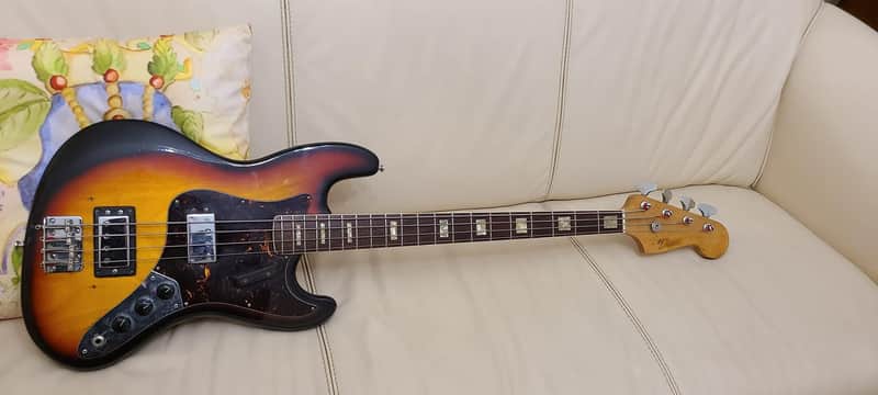 Teisco Jazz bass 1970 - Sunburst - Made in japan vintage image 1