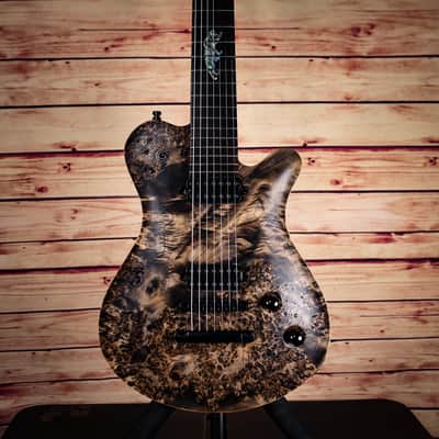 Framus Panthera Supreme 7-String (Purple LEDs, Poplar Burl Top, Chambered) image 4