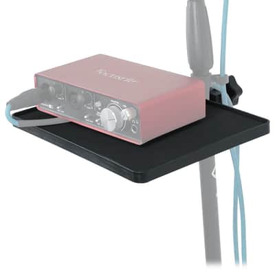 Rockville MTRAY Clamp-On Tray Utility Shelf For Any Mic Stand (9.7" x 7.3") image 2