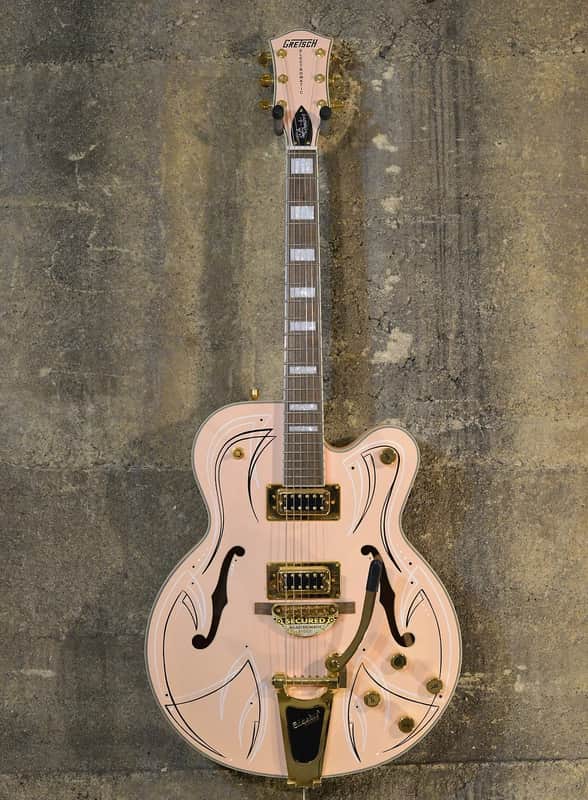 Gretsch Crazy Rare Tim Armstrong - Man Salmon Gretsch G5191TMS -Hot Rod Walt Pinstriped Original- with Hard Case image 1