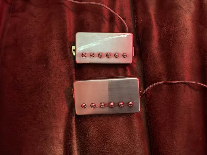 PRS # 7 Treble & Bass Pickup Set w/ Original Nickel Covers image 1