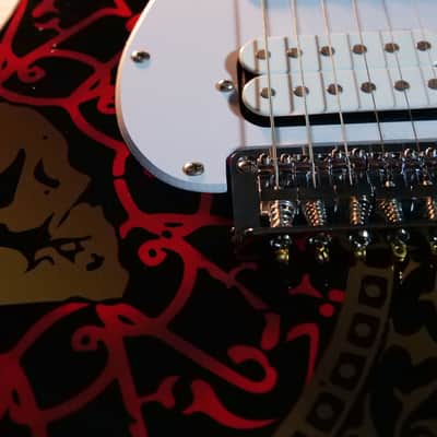 Squier Bullet Stratocaster HSS HT John Wick 4 Wrapped. image 2