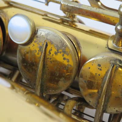 1933 Selmer Cigar Cutter Alto Saxophone - Great Playing sax imagen 13