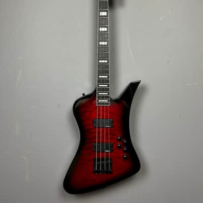 Jackson JS Series Kelly Bird Bass JS3Q 2025 - Transparent Red Burst image 2