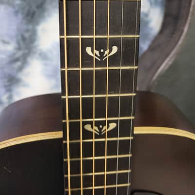 1936 Vintage Prewar Supertone by Harmony F Hole Parlor Guitar All Original Neck Reset Pro Setup Original Soft Shell Case image 6
