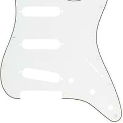Fender Pickguard Stratocaster  S/S/S 11-Hole Mount Parchment P/B/P 3-Ply image 2