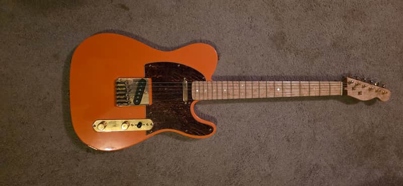 Custom Telecaster style 2014 - Gloss Hotrod Orange image 1