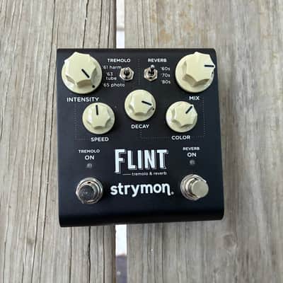 Strymon Flint Reverb and Tremolo V2 2022 - Present - Black 2 in 1 dual electric guitar pedal image 1