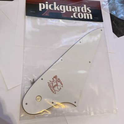 White 3 Ply Pickguard for 2007-2019 Gibson Firebird Reverse Style Made in USA + Red Decal & Screws image 10