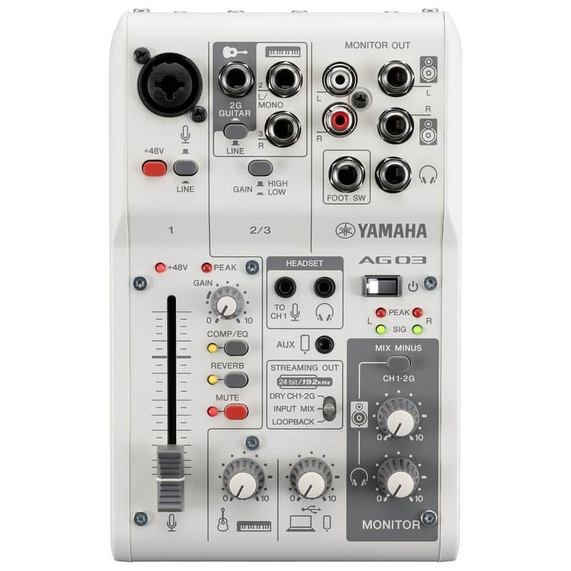 Yamaha AG03 MKII 3 Channel Analog Mixer image 1