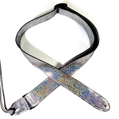 Sparkle Iridescent Premium Leather Ukulele Strap -Shimmer Leather Design Ukulele Strap -Handmade -Soft Leather Ukulele Strap -Button Strap image 3