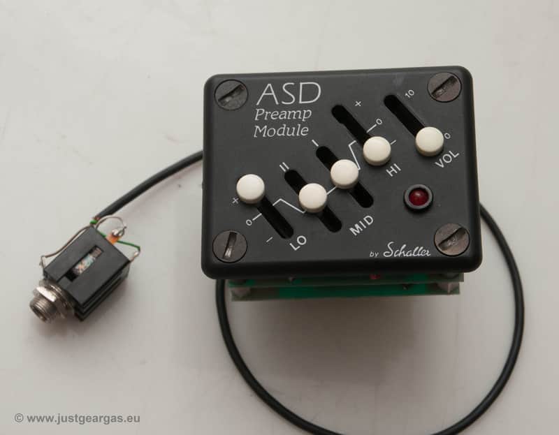 Schaller ASD 4 Band Preamp with 747 Piezo Bridge Saddle Pickup image 1