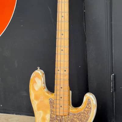 Fender Precision Bass 1975 - beat sweet See-Thru Blonde w/a set of hot P-J EMG pickups. image 8