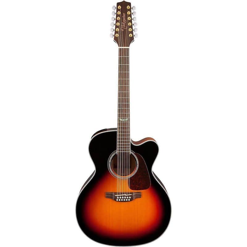 Mint Takamine GJ72CE-12 BSB 12 String Jumbo Body Acoustic Electric Guitar Sunburst image 1