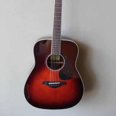 Brand New Yamaha FG830 Dreadnought Acoustic Guitar with Gig Bag - Tobacco Sunburst image 1
