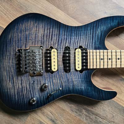 Suhr Modern Pro M6 - Faded Trans Whale Blue Burst image 3
