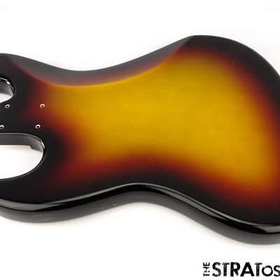 Vintage USA 74 Fender Jazz BASS BODY 1974 Reissue American 3 Color Sunburst SALE! image 3
