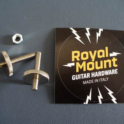 Orville by Gibson BASS MOD soft brass thumbwheels and posts for M4 metric ABR-1 bridge Les Paul Royal Mount 2026 - Nickel image 2