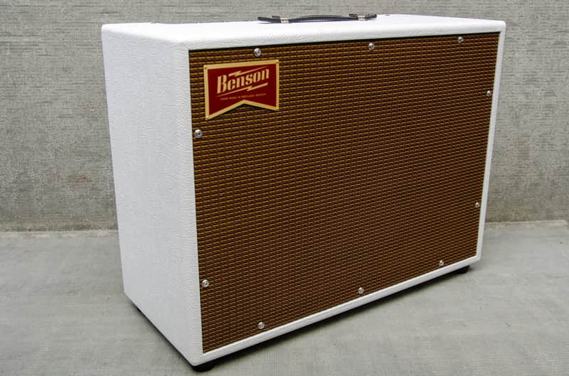 Benson Amps Monarch Reverb + 1x12 Combo White Tolex/Oxblood Grill image 1
