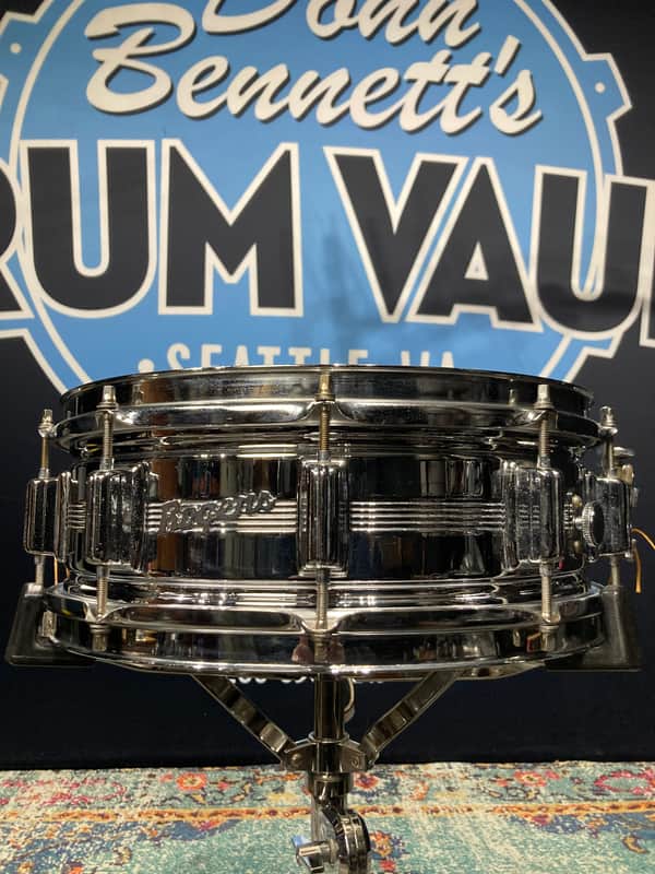 Rogers - 5x14" Dyna-Sonic 5 Line - Chrome Over Brass Snare Drum. No. 37 image 1