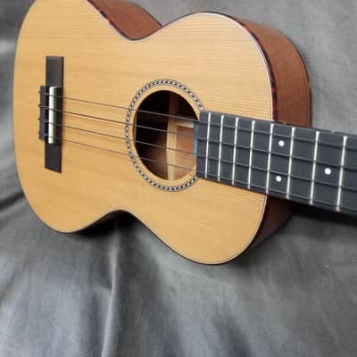 Kala KA-12-SCMH-T All Solid Cedar Top Mahogany 12th Fret Tenor Ukulele image 2