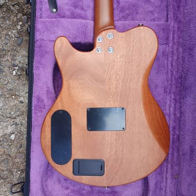 CLIP SAE-580 Travel Silent Guitar Black quilted Purple Burst image 7