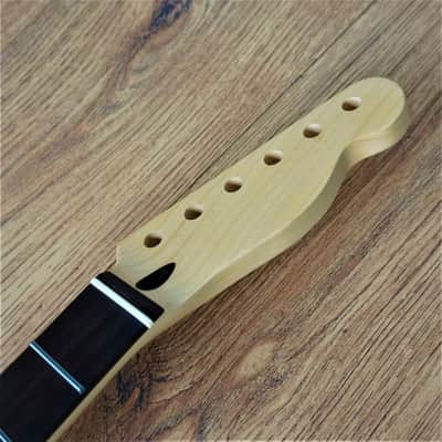 Telecaster Compatible Rosewood and Maple Neck 22 Fret Jumbo Satin image 3
