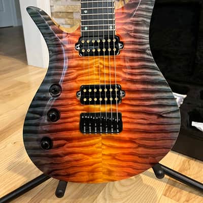 Vik Guitars Duality 7L Left-Handed Lefty LH Left "Pacific Sunset" image 2
