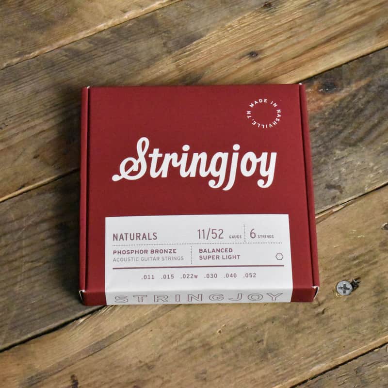 Stringjoy SJ-NB1152 Naturals Phosphor Bronze Acoustic Guitar Strings Light 11-52 image 1