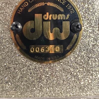 DW - David Frangioni Collection - 5x14" Collector's Series Maple Snare Drum 1987 - Silver Sparkle image 2