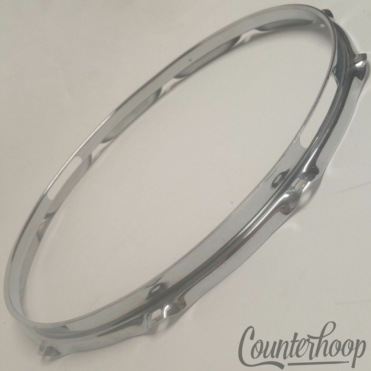 Ludwig 14" Brass Supraphonic Snare Drum Resonant Rim/Hoop COB Vintage 60s 10-Lug — main photograph