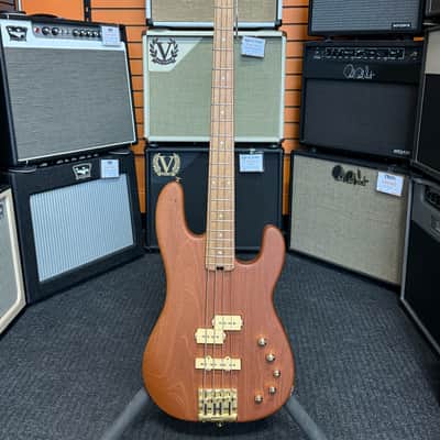 Charvel Pro-Mod San Dimas Bass PJ IV, natural mahogany finish without case - Open Box image 1
