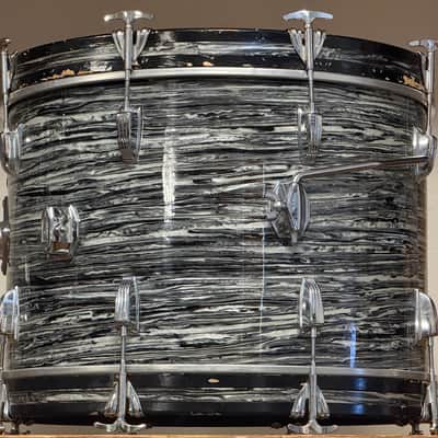 1964 Ludwig 20" Oyster Black Pearl 14x20 Bass Drum image 6