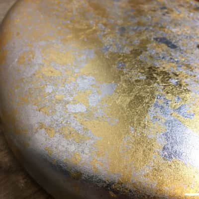 Made to Order - FRANCHIN Jupiter bass body Impressionist METALLIC LEAF (Gold/Silver/Copper/Bronze) texture Basswood Poplar Precision-Bass Style Made in Italy image 6