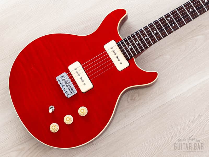 1982 Hamer USA Sunburst Special Double Cut Flame Top Custom Order w/ Lollar P-90s, Case image 1