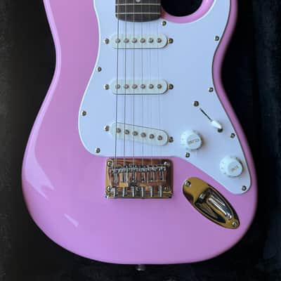 Fender Squier Mini Stratocaster - Shell Pink with Hard Case Bild 4