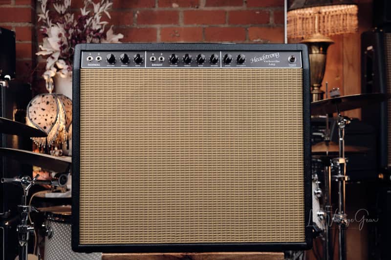 Headstrong VerbroVibe 35 Watt Combo Amp - 1963 6G16 Brown Vibroverb, Black Tolex with 1x15 Baffle image 1