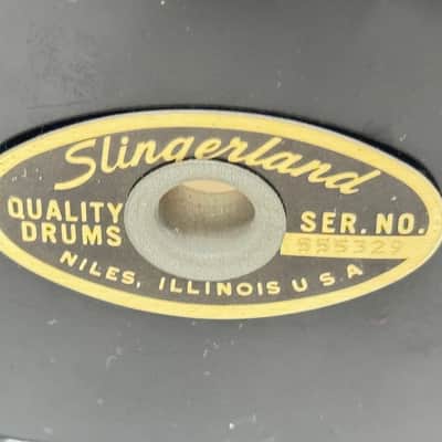 VINTAGE SLINGERLAND #146 5Ply Wood Snare Drum 14"x 5.5" Maple & Poplar / Black Wrap image 10