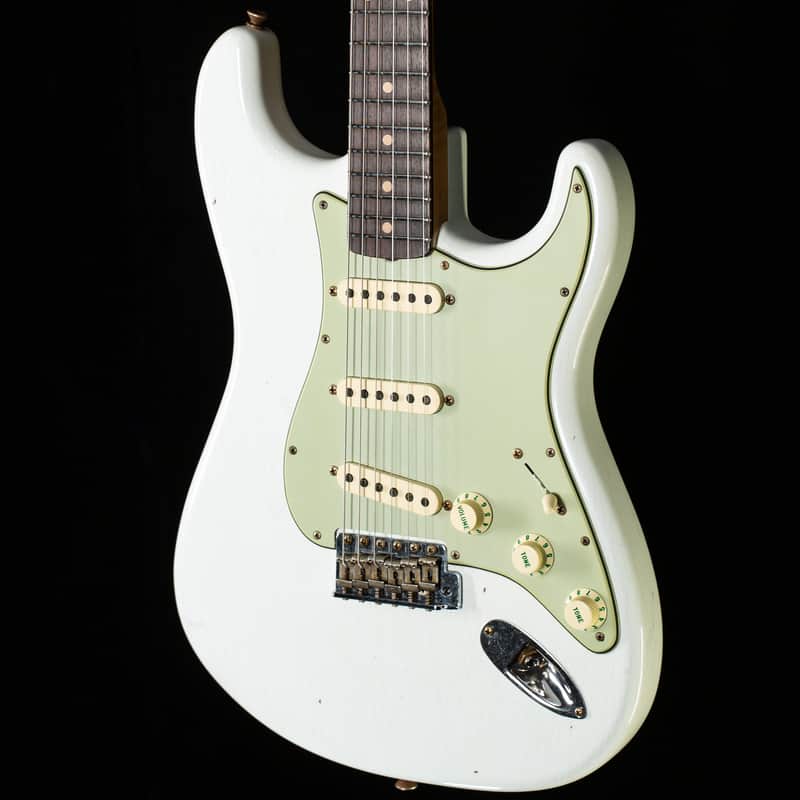 Fender Custom Shop Willcutt True '62 Stratocaster Journeyman Relic Olympic White 59 C (038) image 1