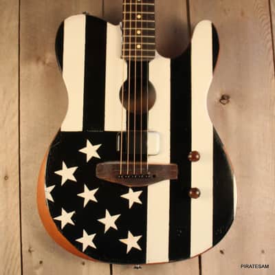 Fender Acoustasonic Standard Telecaster  Custom Black Flag Tribute image 13