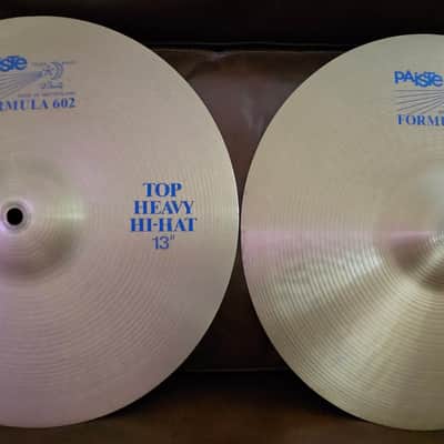 Paiste 13" Formula 6O2 Heavy Hi Hat Pair Blue Label image 3