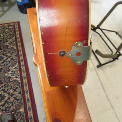 Silvertone 708 1940's - red sunburst with pickup image 12
